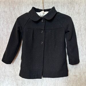 Gymboree | Girls Party Plaid Jacket | Black with Sparkles Jacket | 4T-5T